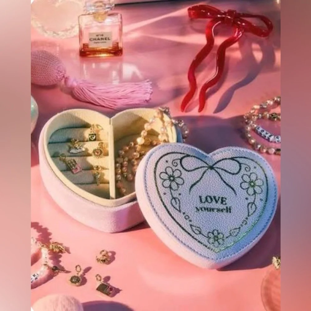 LITTLE WORDS PROJECT *Limited Edition* Lavender Heart Love Yourself Jewelry Box